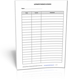 Ultimate Phonics tracking sheet