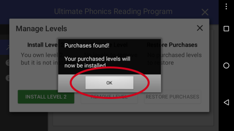 Ultimate Phonics Restore Purchases found